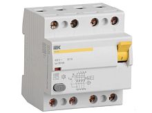Дифференциальный выключатель нагрузки УЗО ВД1-63 4 полюса, 50А, Тип AC, 300мА | код. MDV10-4-050-300 | IEK